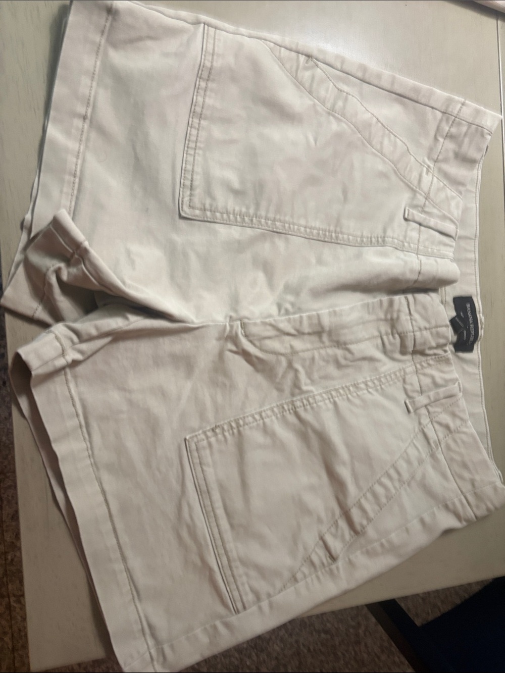 Banana Republic Women's Cream Utility Shorts